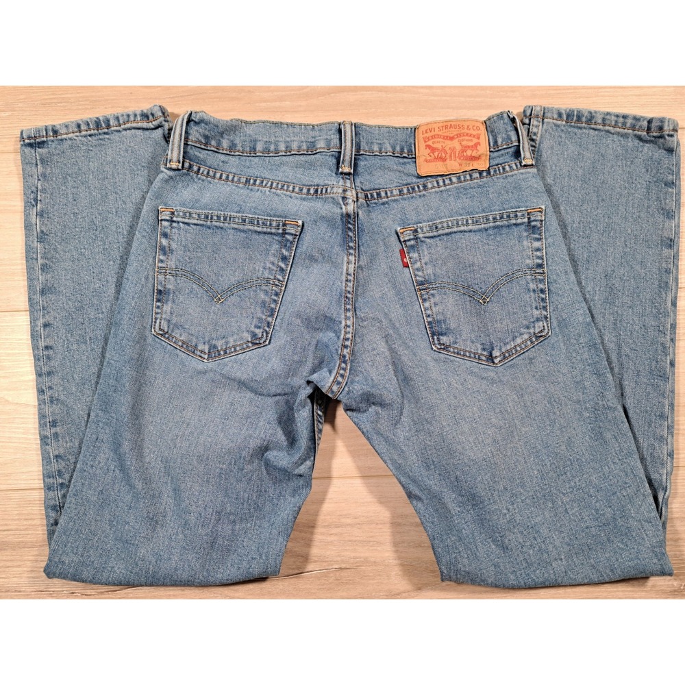 Levis 511 Slim Fit Jeans Mens 31x30 Light Wash Blue Denim 04511-4146 - Picture 2 of 5